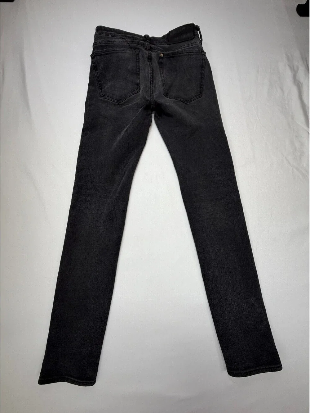 H&M 360 Tech Stretch Men's Skinny Jeans Low Waist Slim Fit Zip Fly Size 28 Black